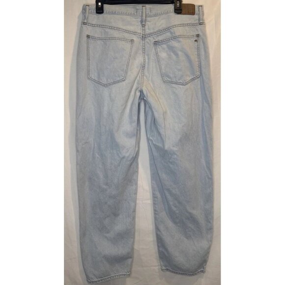 Madewell Women's The Slouchy Boyjean Light Wash Distressed Jeans Sz 30 - Picture 5 of 13